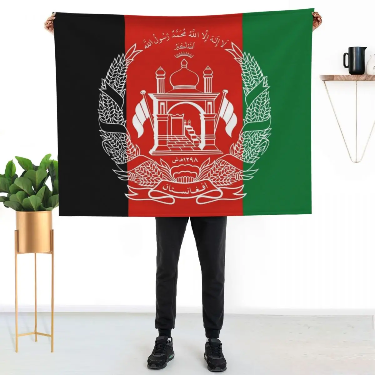 Flag of Afghanistan Throw Blanket Large Sofa Quilt bed plaid Furrys halloween Travel Blankets