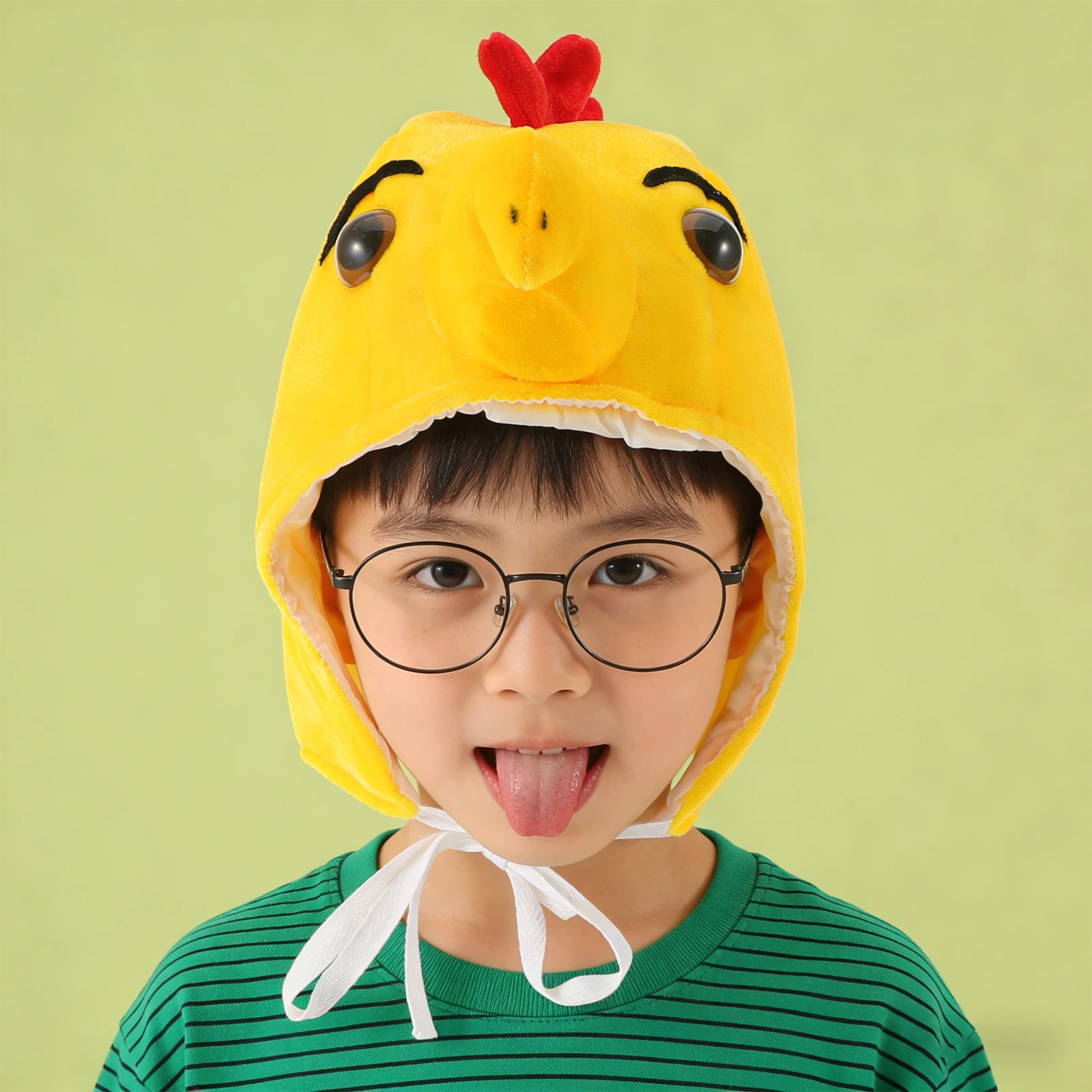 Kip Dierenhoofdband Zacht Geel Kleine Kuiken Hoed Feestmuts Kerstkostuum Cosplay Props Maat M Grappig Feesthoofddeksel