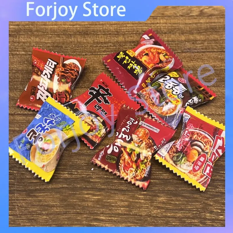 Miniature Simulation Korean Style Bagged Instant Noodle For Dollhouse Supermarket Convenience Store Food Model Home Display