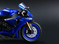 Cmy-diecastモーターサイクルモデル、鳥山YZF-R1 2018、メタリックブルー、1:18