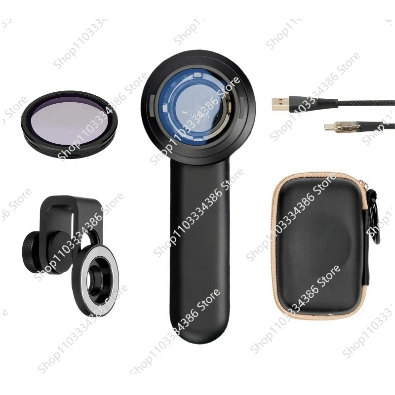 

Handheld DE-3100 Dermatoscope 10X Magnification 365nm UV Mode Polarized Light