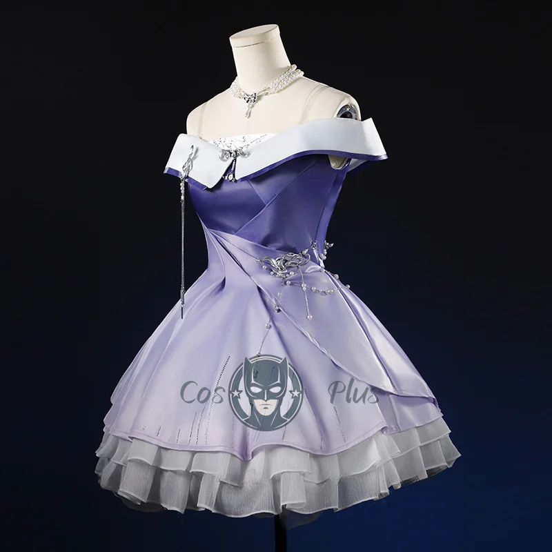 الحب والفضاء العميق البطلة تأثيري حلي شعر مستعار فستان قلادة بروش الدعائم مجموعة كاملة الزي للنساء فتاة أقرب لا تزال هالوين #3