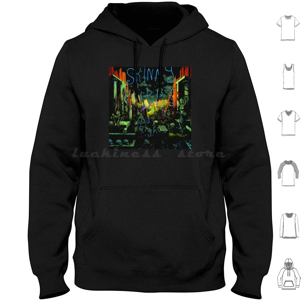 Skinny Puppy Logo Hoodies Long Sleeve Skinny Puppy Skinny Puppy Band Assimilate Worlock Smothered Hope Remission Rabies