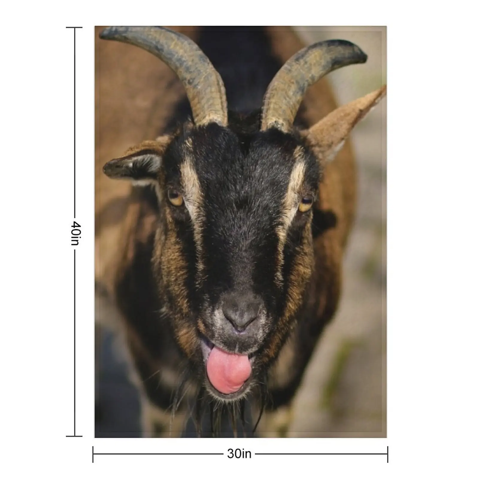 goat Throw Blanket Furry Thins Luxury Brand Summer Flannel Multi-Purpose Blankets