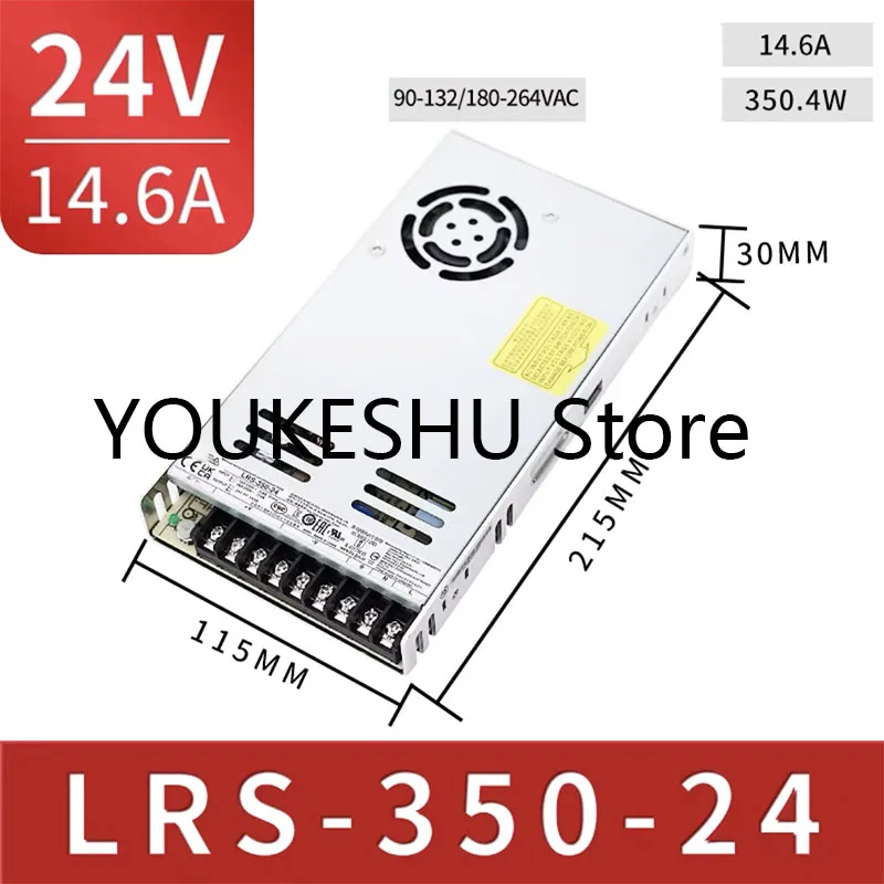 新品純正電源装置-lrs-350-24-入力：100-120vac-68a、200-240vac-34a、50-60hz-出力：24v-146a-350w
