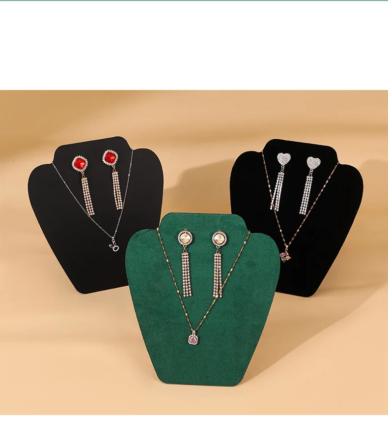 Earrings Necklace Set Display Board Necklace Portrait Model Jewelry Rack Earrings Ear Jewelry Hanger Jewelry Rack