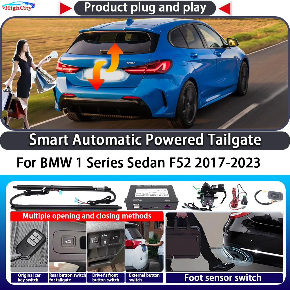 

For BMW 1 Series Sedan F52 2017-2023 Smart Automatic Powered Tailgate Key Control Trunk Lift Close Kit Electric Power Tailgate
