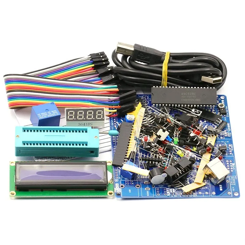 51 MCU, development board, learning board kit DIY kit, welding assembly 51 MCU core board spare parts