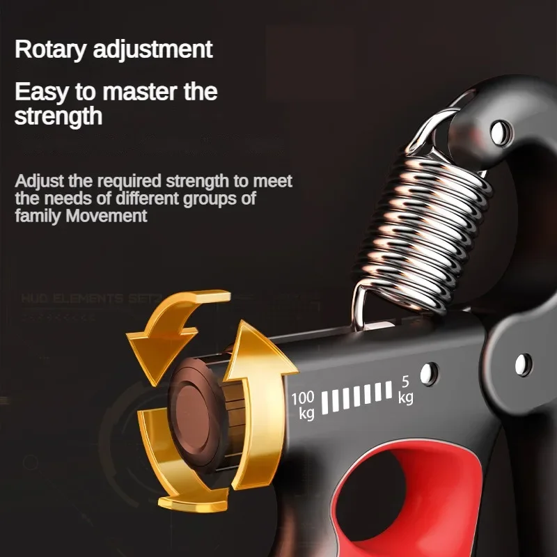 

Hand Gripper Gym Wrist Expander Hand Strengthener Adjustable Dynamometer Hand Grip Finger Forearm Trainer Muscle Recover