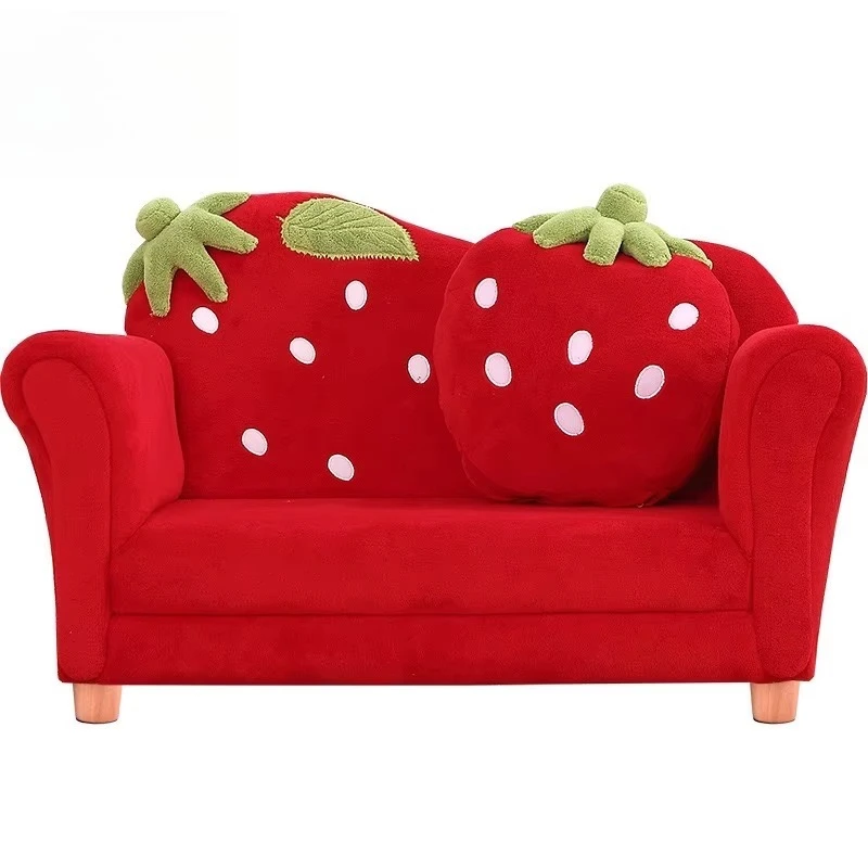 

Kids Furniture Funny Double Strawberry Sofa Cafe Kids Furniture Sofa for Kids