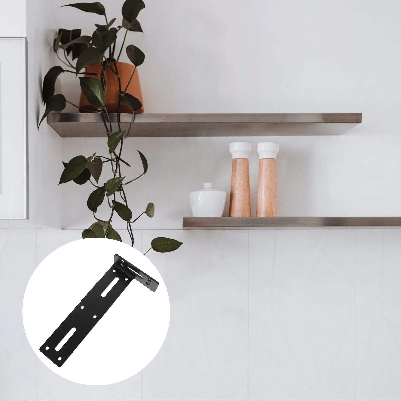 

Heavy Duty Wall Shelf Brackets Steel Support 230 Adjustable Kitchen Bathroom Cabinet DIY Shelving for shelves metal shelf