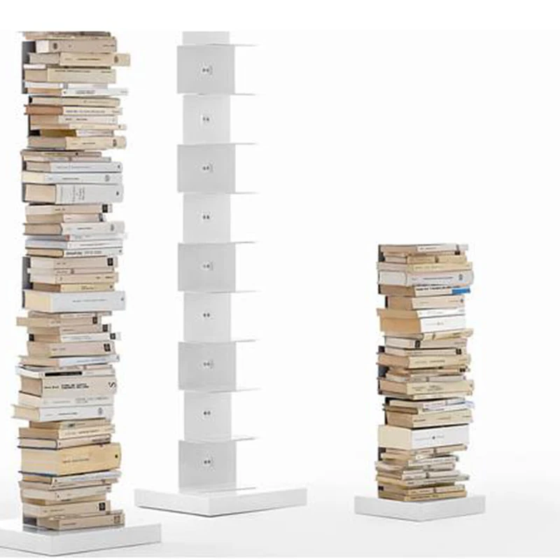 

Nordic invisible bookshelf floor-to-ceiling Internet celebrity living room wrought iron corner bookcase