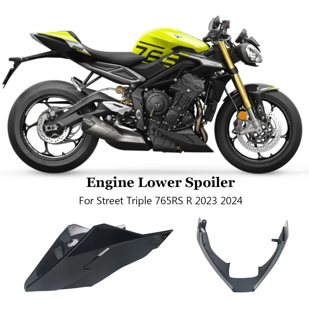 

For Street Triple 765 RS R 2023 2024 New Motorcycle Accessories Body Fairing Protector Guard Chassis Shield Engine Lower Spoiler