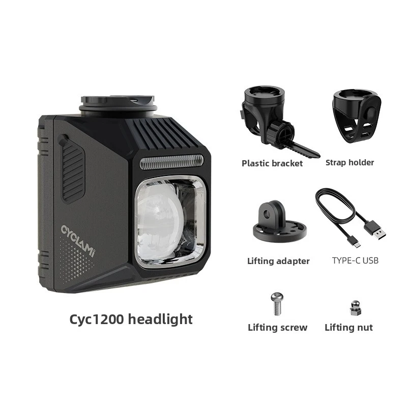 

1200LM Bicycle Headlight, Cut-Off Line Anti-Glare Down-Mounted Bike Light with Hi/Lo Beam for Night Riding