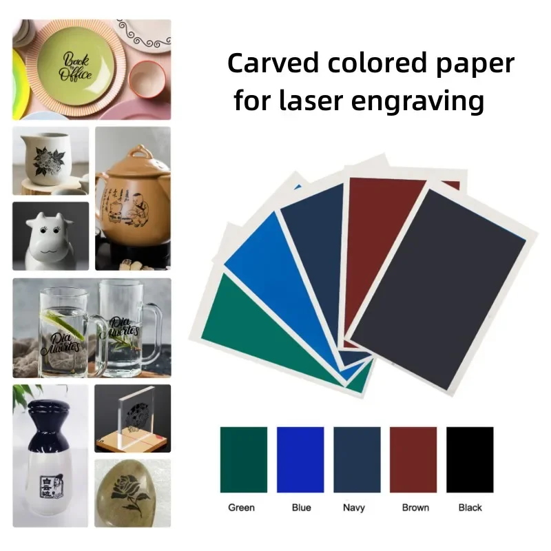 

High Precision Marking Tools for Laser Engravers and Cutters - 1-Pack Laser Engraving Paper for Ceramics, Glass, Metal
