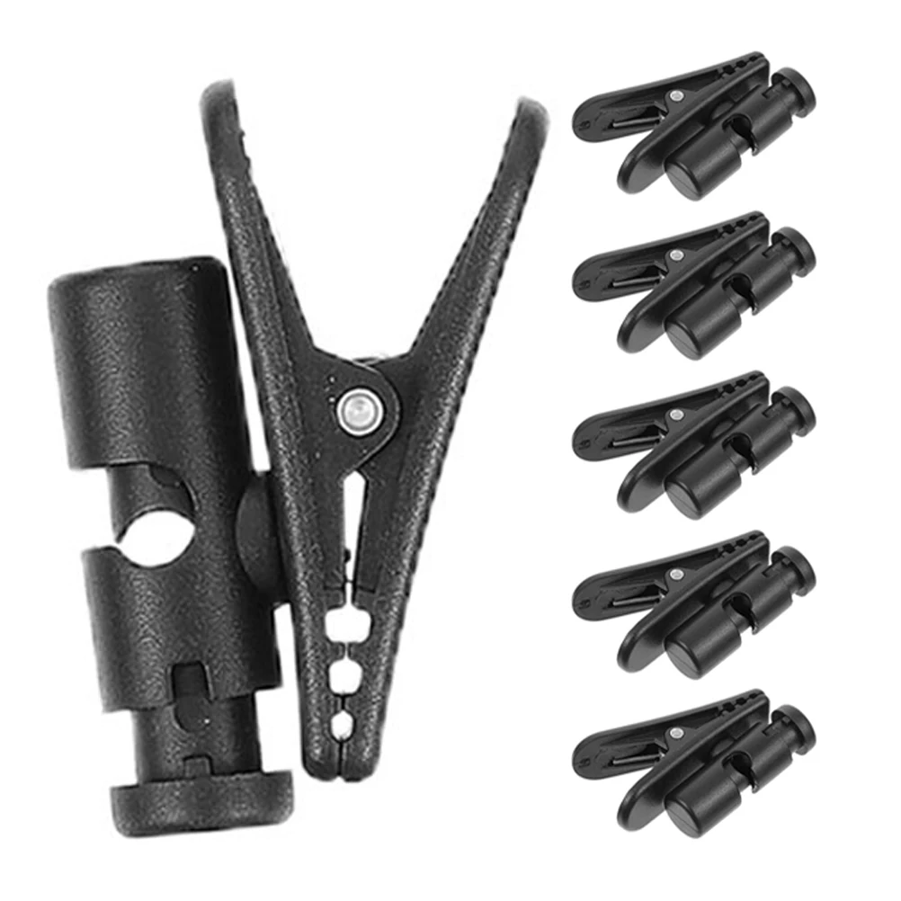 

6 Pcs Headphone Cable Clip Earphone Wire Clips Headphones Clamps Compact Microphone Supply Cord