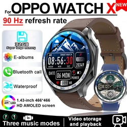 2025 New For OPPO Xiaomi 32G Memory Smart Watch Men Full Touch HD AMOLED Screen Music Fitness Tracker Bluetooth Call Smartwatch