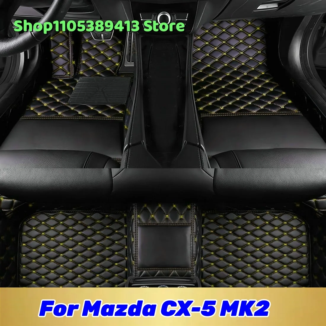 Autoteppiche aus Leder, maßgefertigte Fußmatten für Mazda CX-5 MK2 2024 2023 2022 2021 2020 2019 2018, Autozubehör