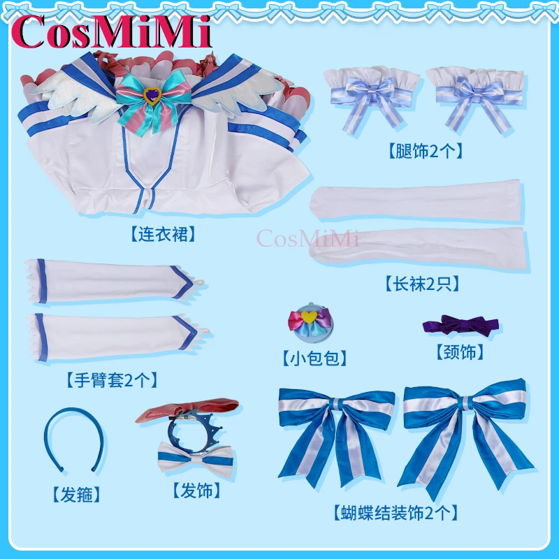 【Customized】CosMiMi Game Wonderful Precure! Cure Nyammy/Nekoyashiki Yuki Cosplay Costume Elegant Dress Party Role Play Clothing