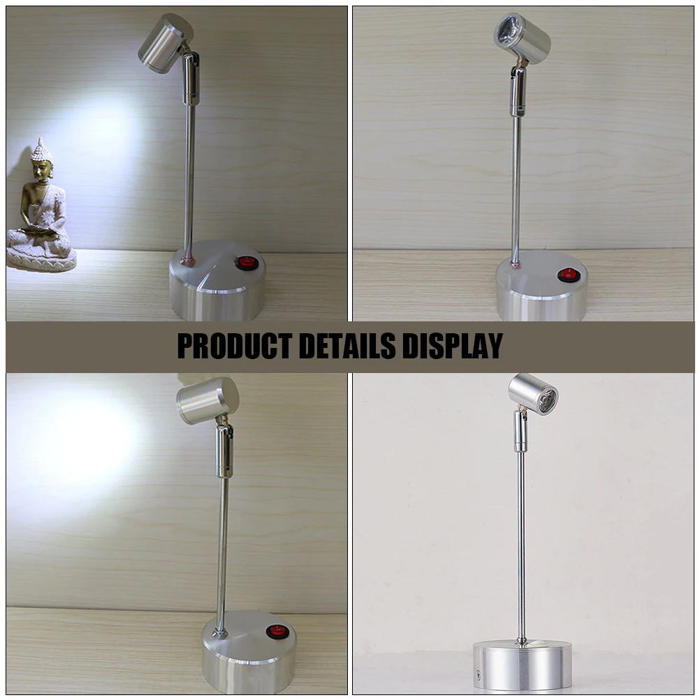 

Led Spotlight Indoor Mini Operated Accent Lights for Home Display Case Showcase Wrist Watch Jewelry Modern Design On Off