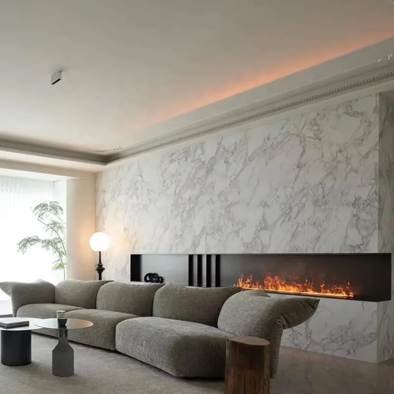 1500mm Modern Free Standing Mini Electric Fireplace TV Stand 3D Vapor Steam Water Insert Easy Installation