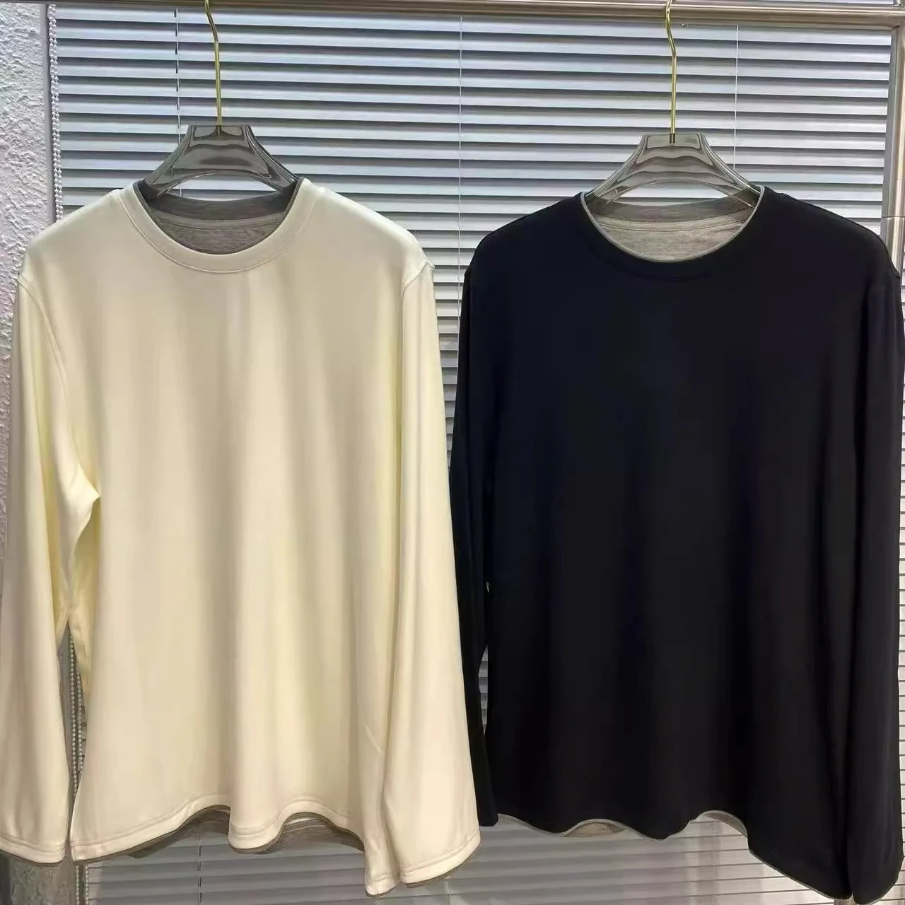 

BC итальянская мужская осенне-зимняя новая модная футболка с круглым вырезом и длинными рукавами, мужская деловая повседневная нижняя рубашка