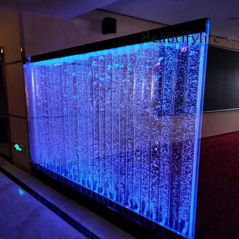 entrance entrance decoration  Intelligent water curtain wall, running water screen, living room water feature partition,