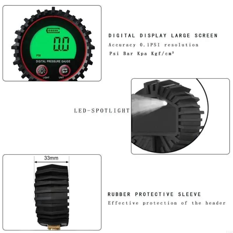 

R53D Tire Diagnostic Tool Pressure Gauge Air Pressure Meter Tester Monitoring System