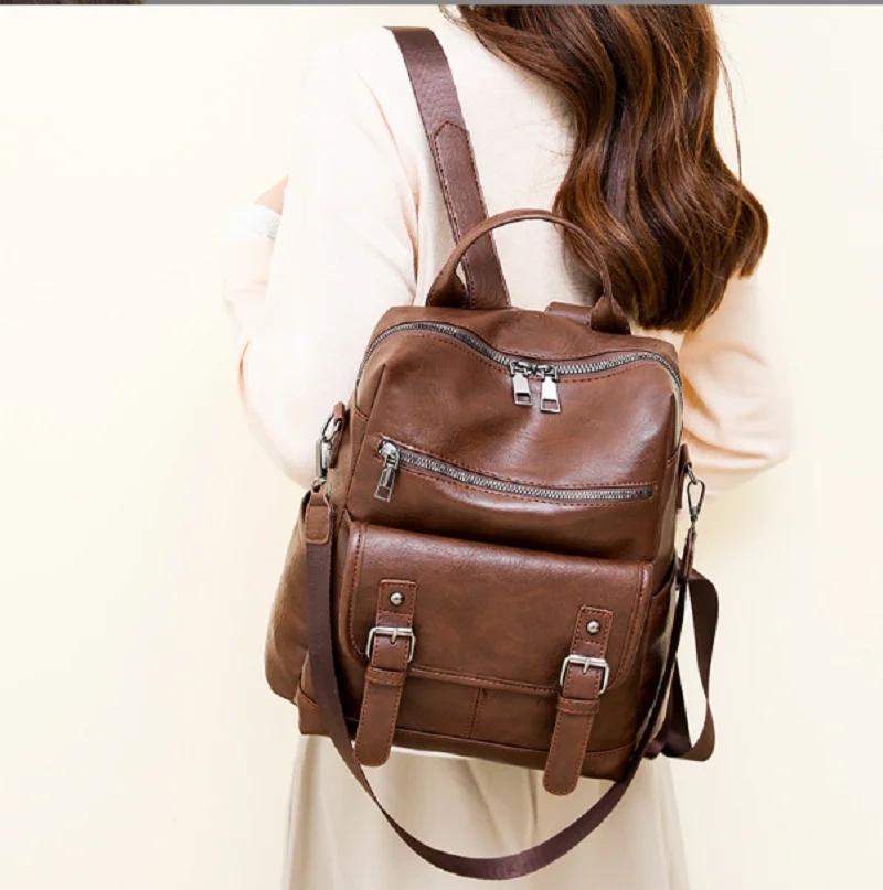 Tas Ransel Kulit Lembut Berkua - Leather Backpack Vintage ulasan dan harga