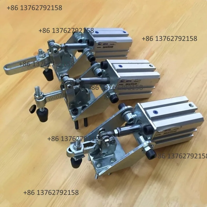 

Air Powered Pneumatic Hold Down Toggle Clamp Adjustable Cylinder Fixture Industrial Quick Holding Tool