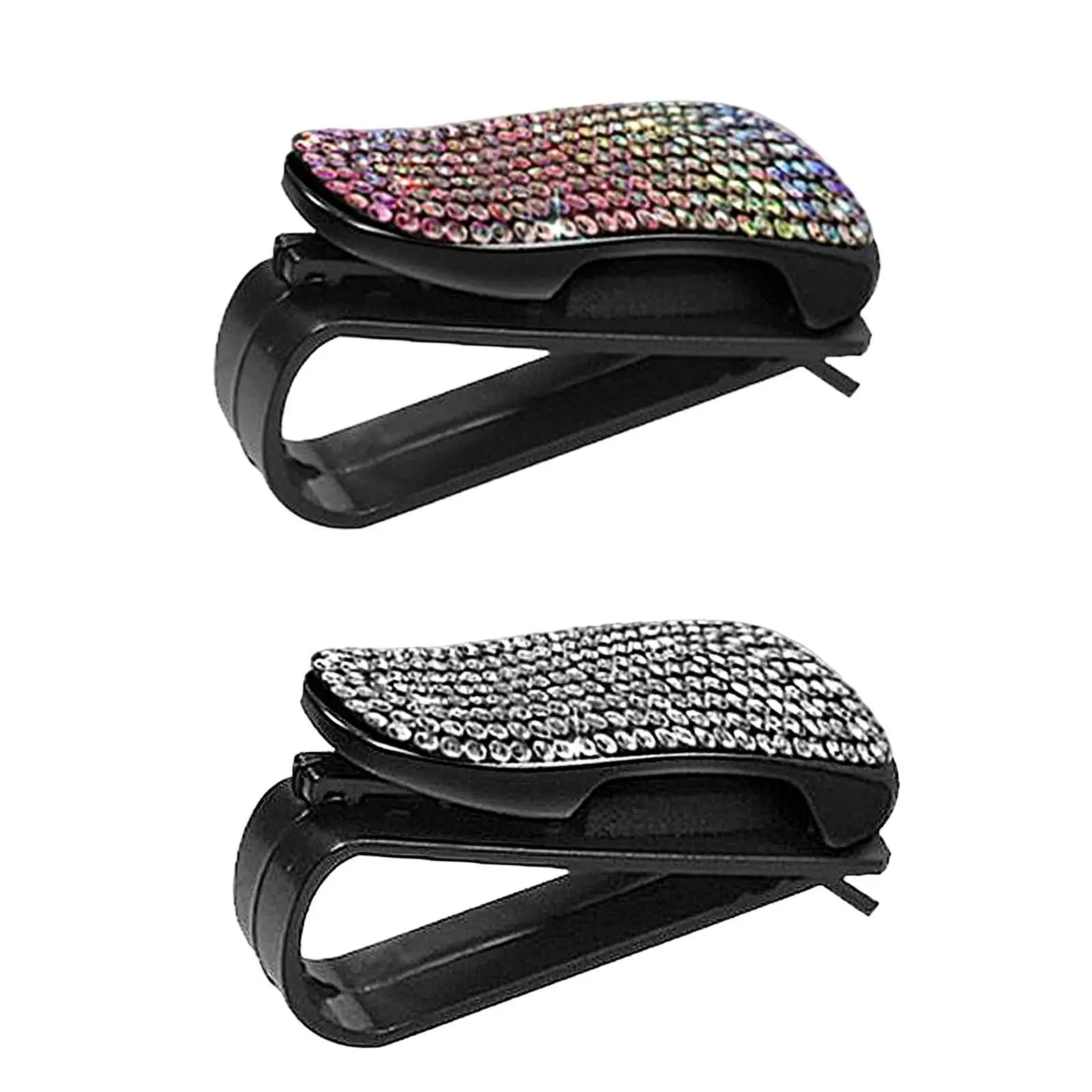 Fashion Bling Glasses Holders for Visor Women car Accessories Ticket clip