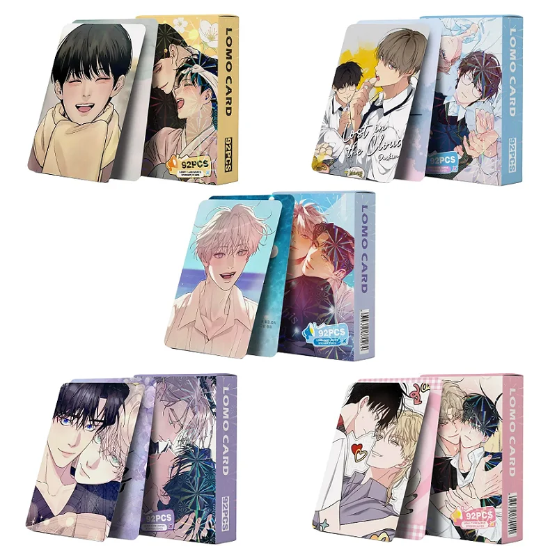 92PCS Korean Webtoon Lomo Cards & Mini Stickers - Anime Character Photocards Collection Perfect Gift for Fans