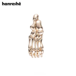 Foot Pins Metal Medical Gift Nurse Gold Color Lapel Pin Men Bccessories Badge Trendy Jewelry Exquisite Brooches Women Gift
