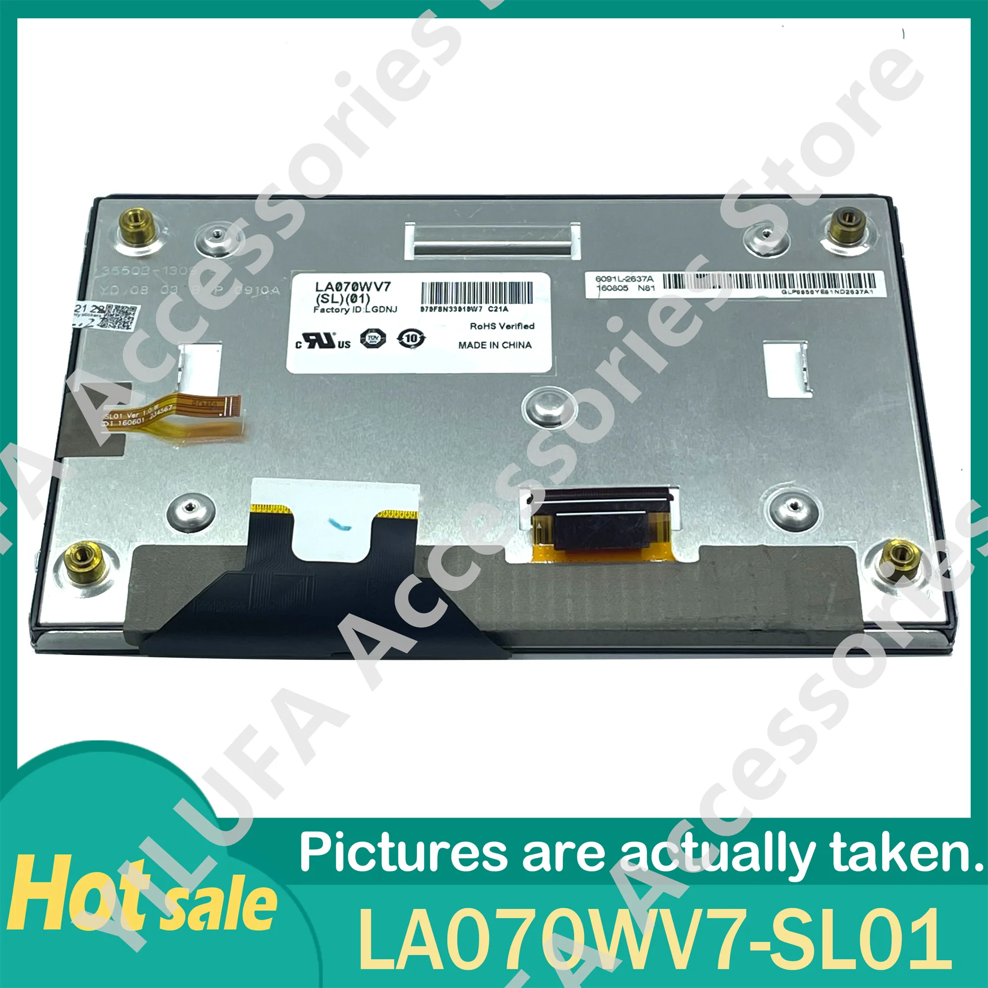 Panel Layar LA070WV7-SL01 LA070WV7(SL)(01) Layar LCD 7 Inci Asli 100%