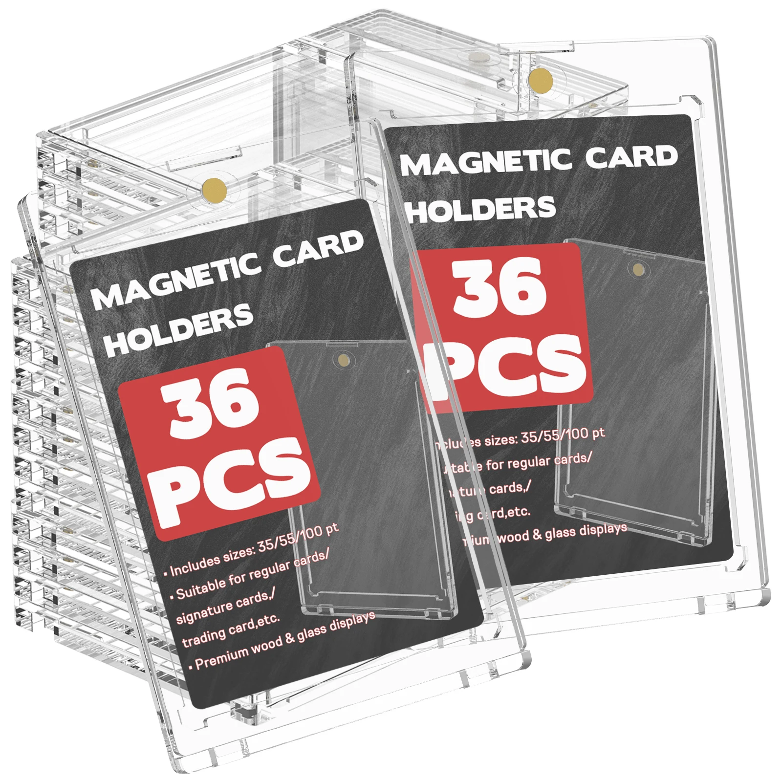 36-porta-tarjetas-magneticos-transparentes-de-acrilico-35-55-100pt-estuche-protector-para-tarjetas-coleccionables-de-juegos-y-deportes-funda-protectora-para-fotos-de-Idolos