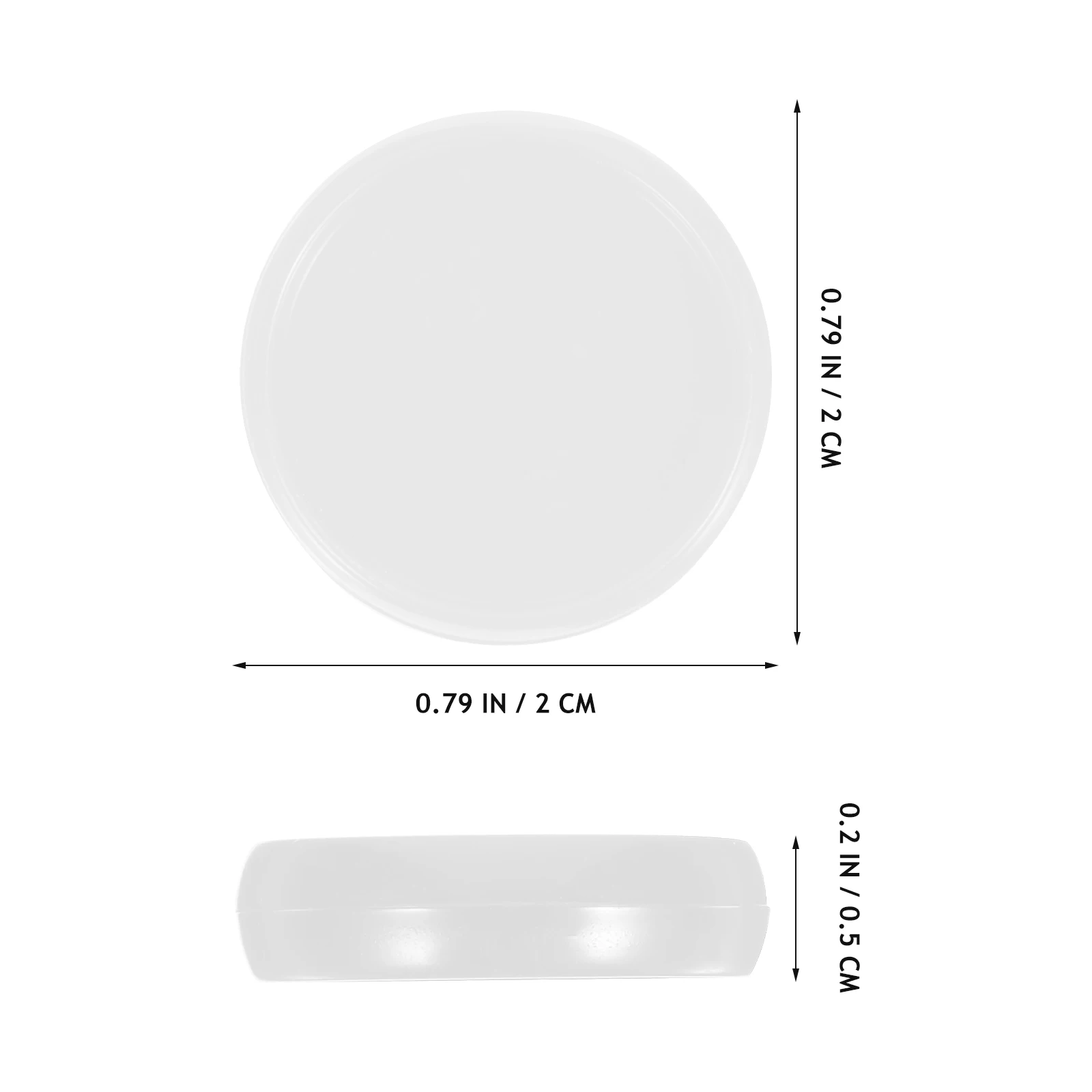 

55pcs Round Binder Discs Plastic Discs For Planners Notebooks Loose Leaf Expansion Detachable 360 Degree Flipping Mushroom Snap