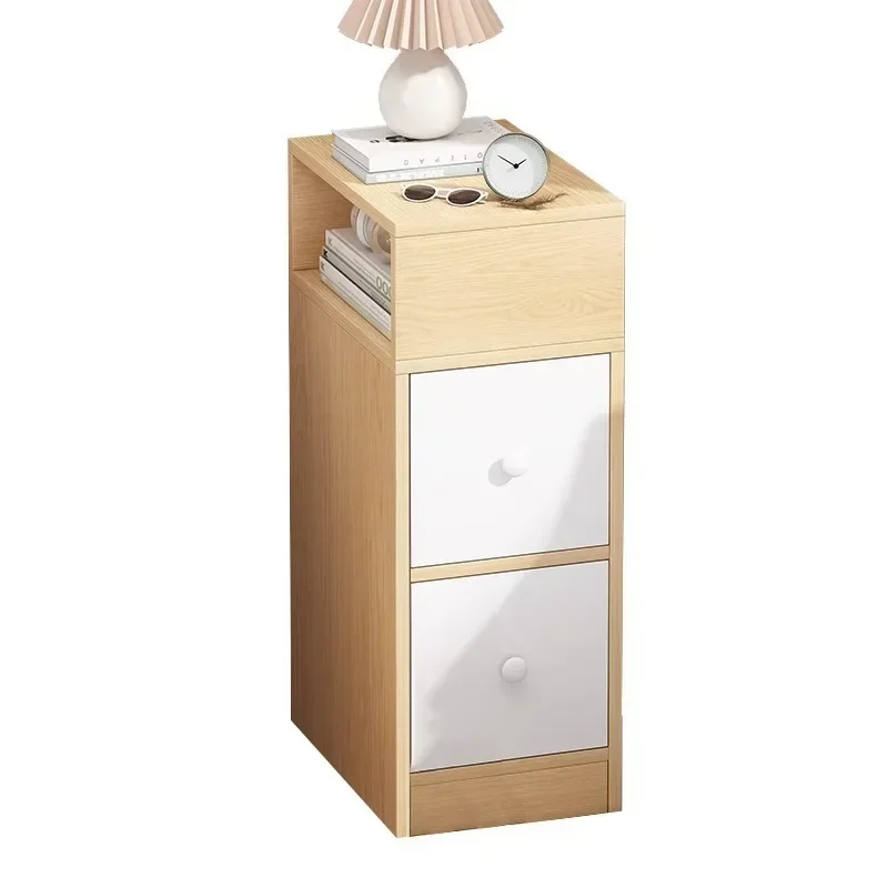 Bedside table simple modern home bedroom small bedside table ultra-narrow storage locker wall crevice