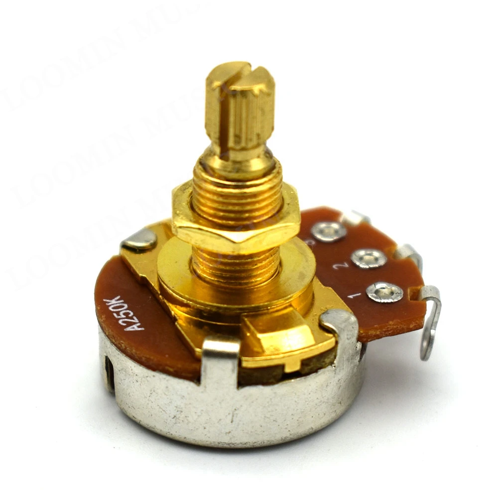 2 Pcs 18MM Big Guitar Pots A500K B500K A250K B250K Potentiometers Choose for Guitar Parts