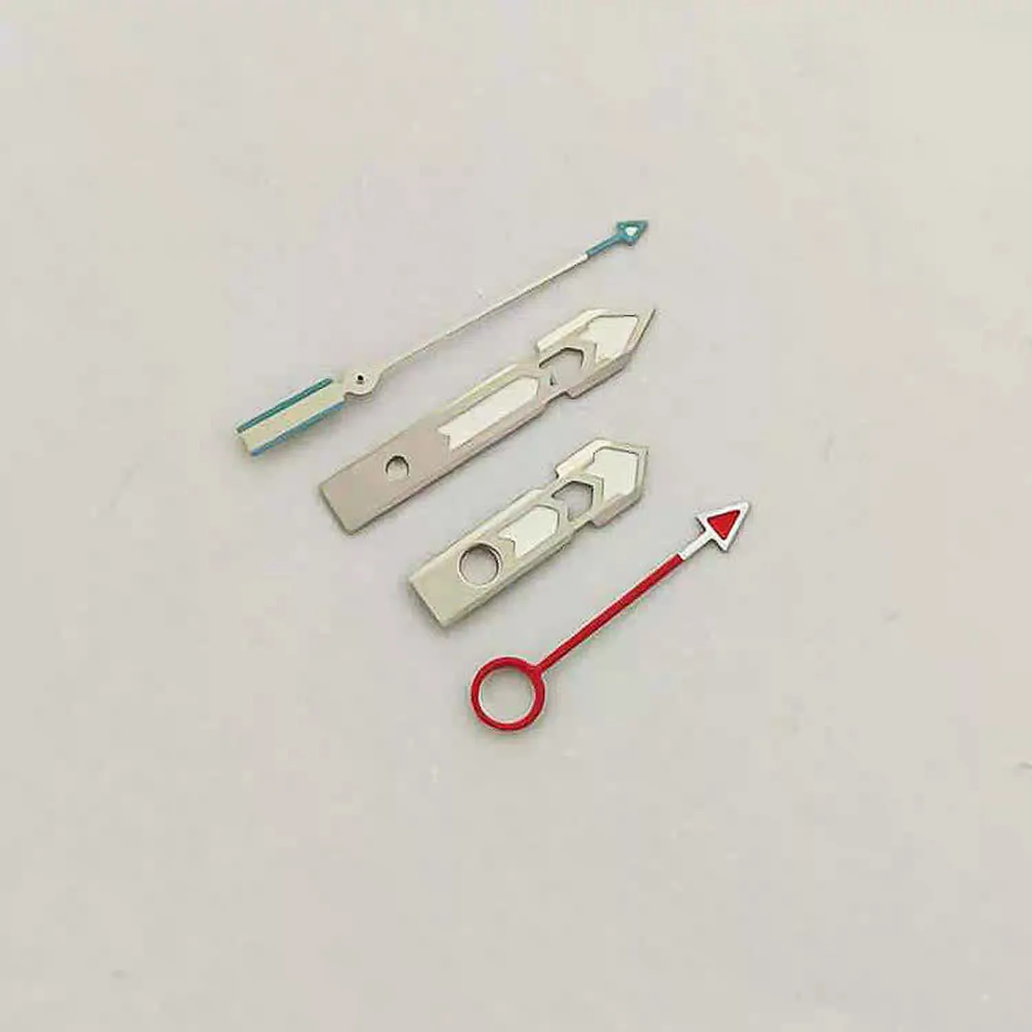 

Watch Hands Accessories Set of 4 Geometric Arrow Green Luminescent Compatible with NH34 Movement