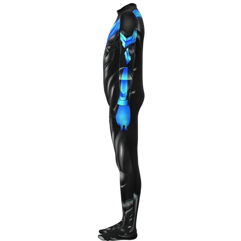 Metroid Samus Aran Cosplay Zentai Suit Women's Super Hero Halloween Tracksuit Fancy Outfit Carnival Party Dress