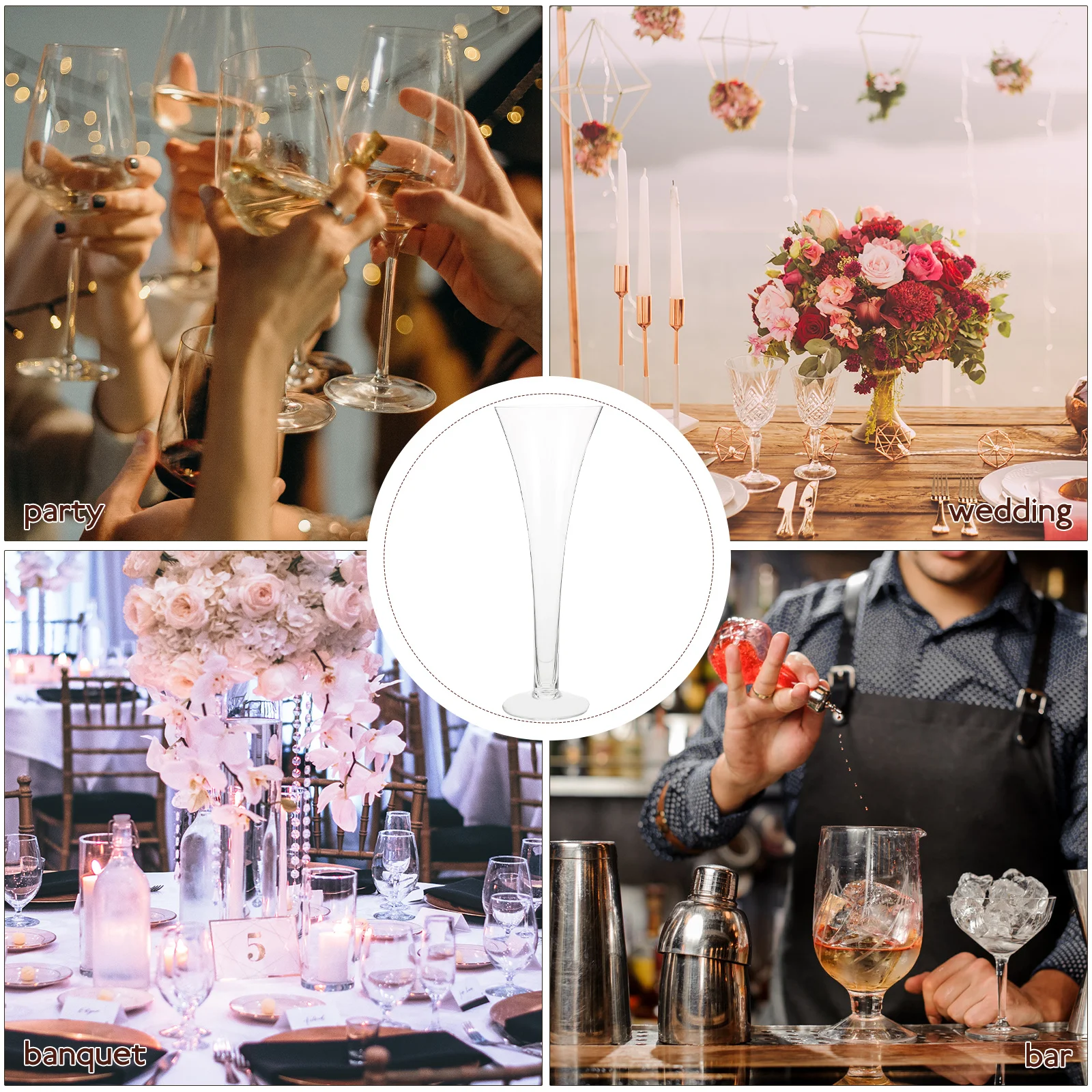 Коктейльный бокал, стильный, декорированный