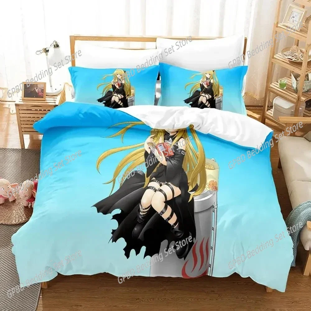 

3D Print Cartoons Yami To LOVE-Ru Comfortable Duvet Quilt Cover Pillowcase Bedding Set Children Bedroom Decoration Home Textile
