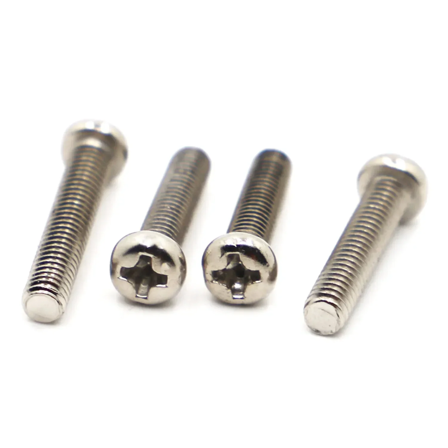 20-50pcs Nickel Cross Pan Head Micro Mini Screws M1 M1.2 M1.4 M1.6 M1.7 6mm 8mm GB818 Small Scale Precision Hardware