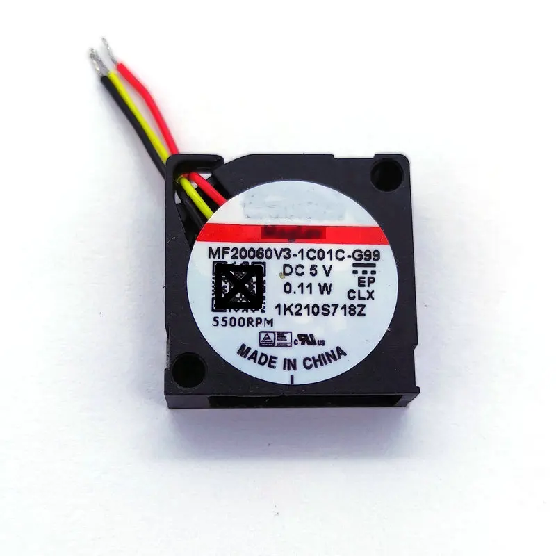 

Новый оригинальный MF20060V3-1C01C-G99 DC5V 0,11 Вт 20x20x6 мм 2 см для охлаждающего вентилятора БПЛА