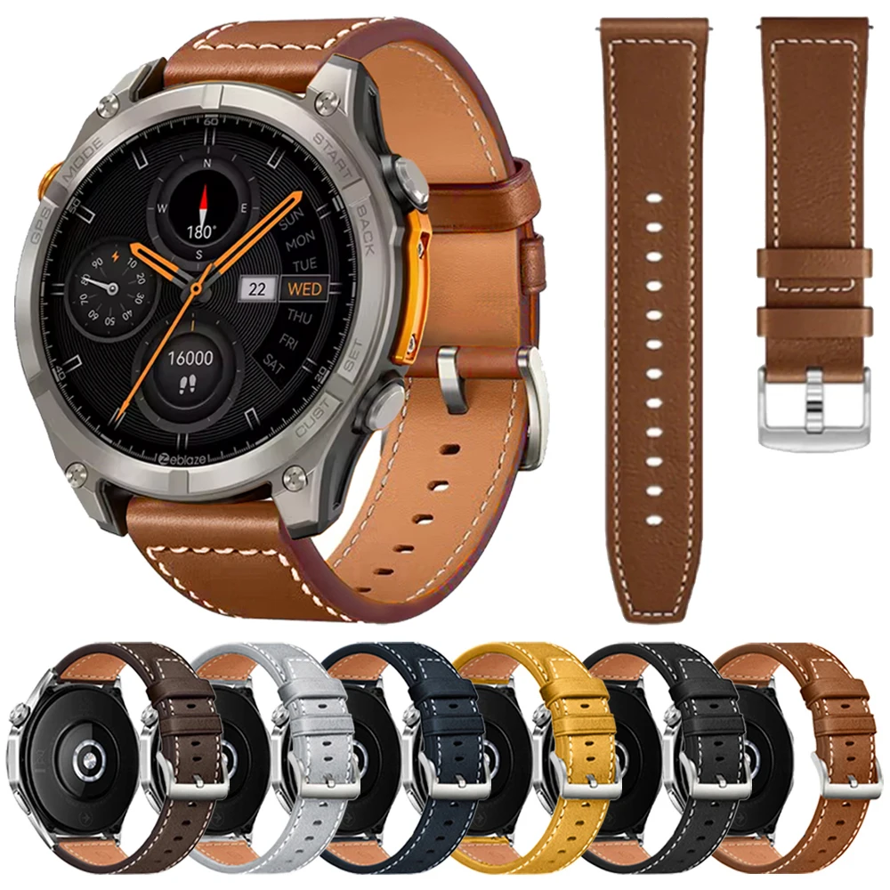 Кожаный-ремешок-22-мм-для-zeblaze-stratos-4-gps-3-2-ultra-business-браслет-для-zeblaze-ares-3-pro-vibe-7-pro-мягкие-ремешки-для-часов