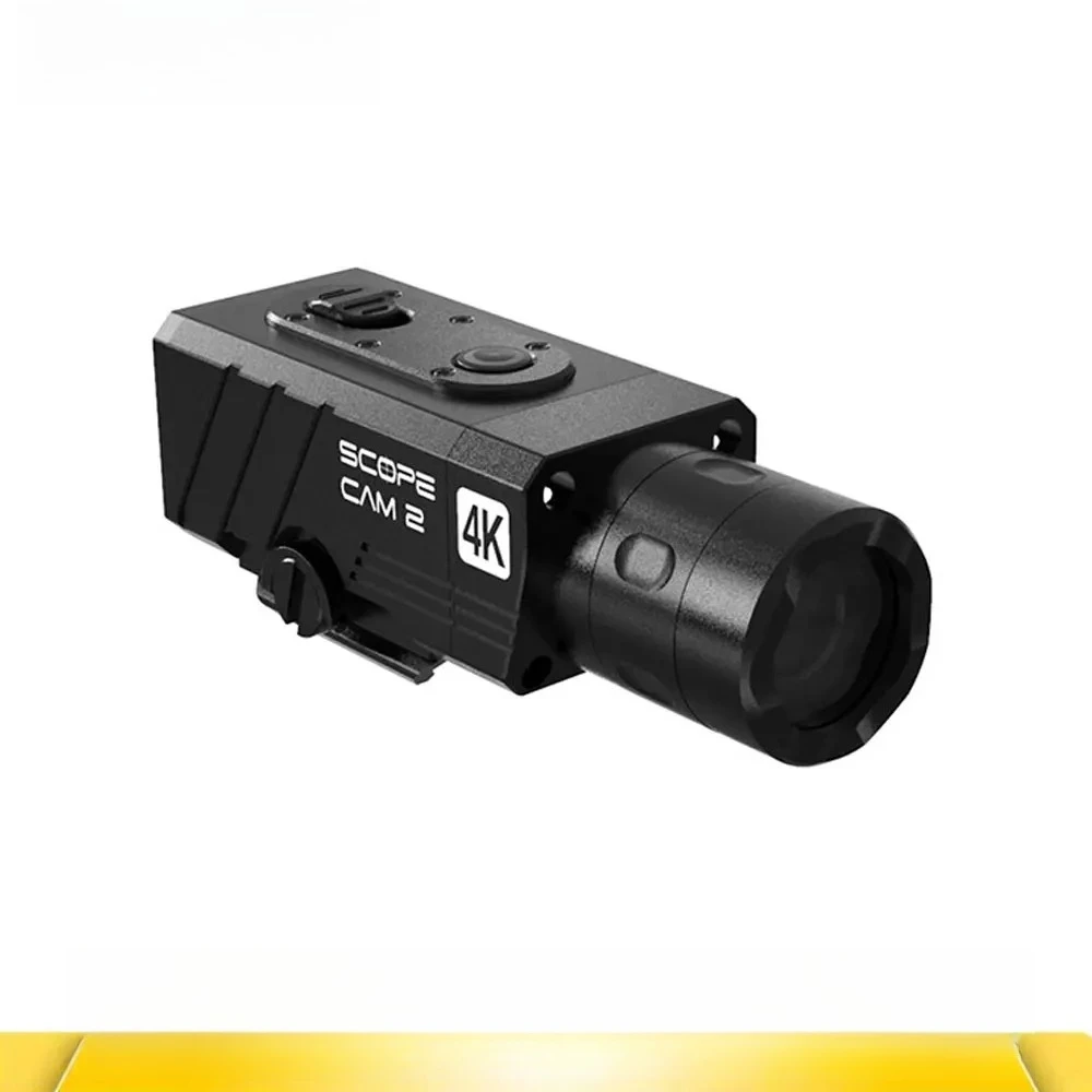 

Камера Portée Cam 2 4K для страйкбола с цифровым зумом, настраиваемым прицелом, IP64, для пейнтбола, водонепроницаемая, с приложением, 1400 мАч, 128 ГБ, Scopecam