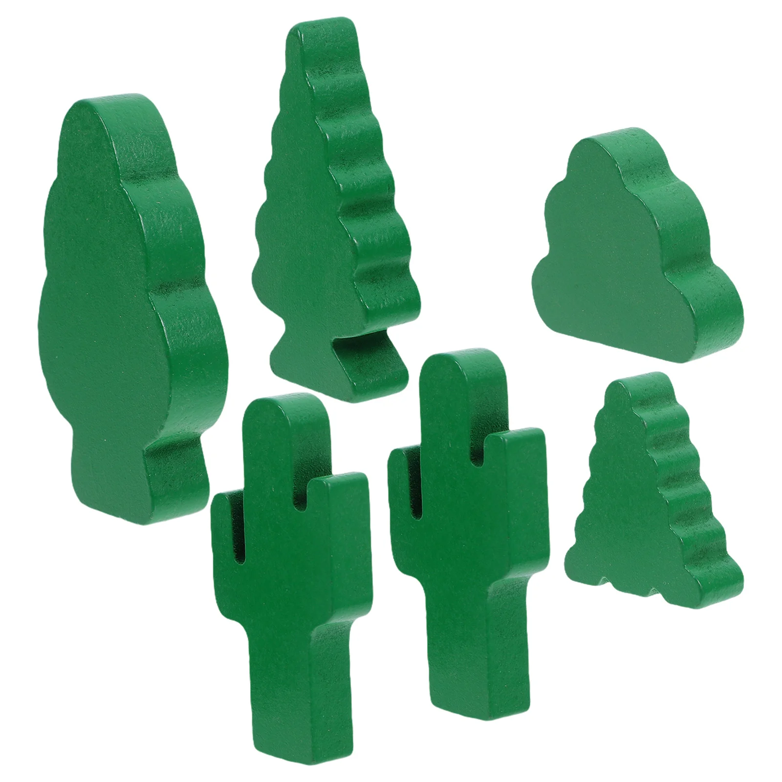 

6Pcs Mini Wooden Trees Natural Texture Micro Landscape Decoration DIY Crafts Fairy Garden Accessories
