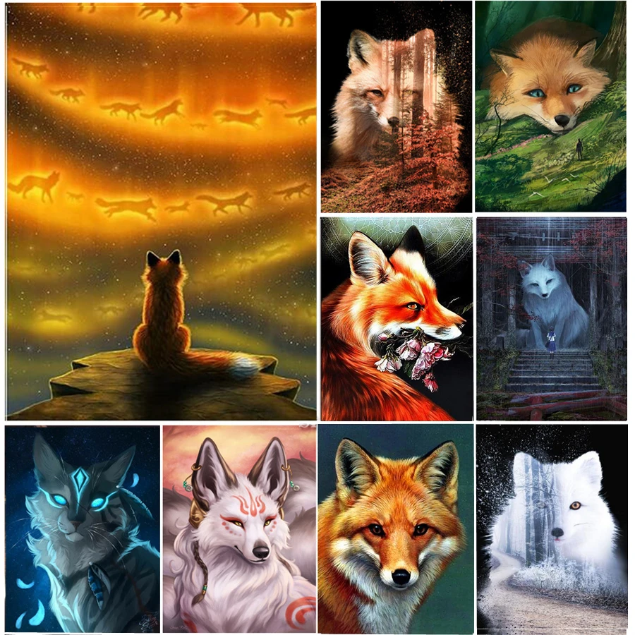 

Classic Animals DIY 5D Diamond Painting Full Drill Square Round Embroidery Mosaic Art Picture Of Rhinestones Home Decor Gifts