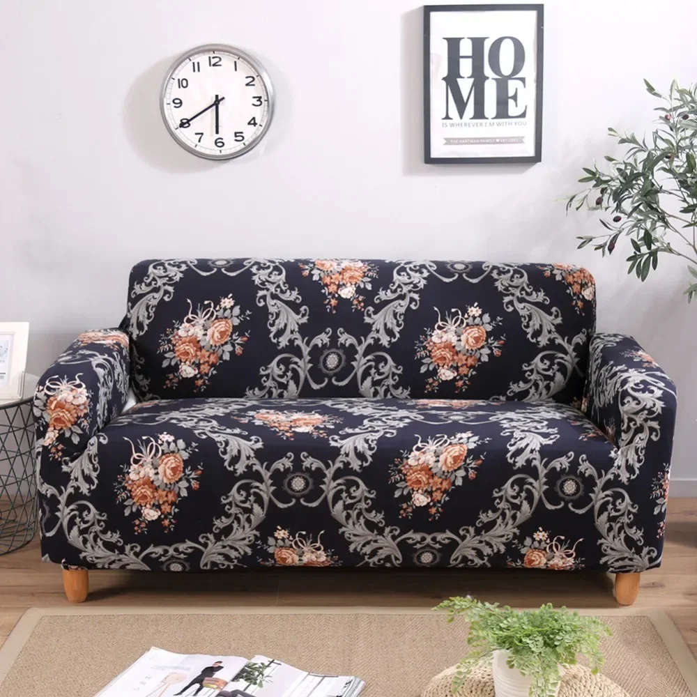 Slip-resistant Sofa-slipcovers Tight Wrap All-inclusive Sofa Covers For The Living Room Elastic Stretch Couch 1/2/3/4seat Cases