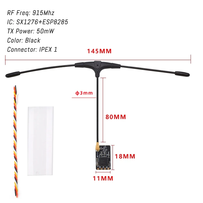 BAYCK ELRS Receiver 915M/2.4GHz NANO ExpressLRS RX T Type Antenna Support WiFi For RC FPV Racing Drone Quadcopter